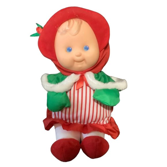 Vtg 1992 Fisher-Price Puffalump Kids Girl Doll Parachute 12" Christmas Holiday - Picture 1 of 5